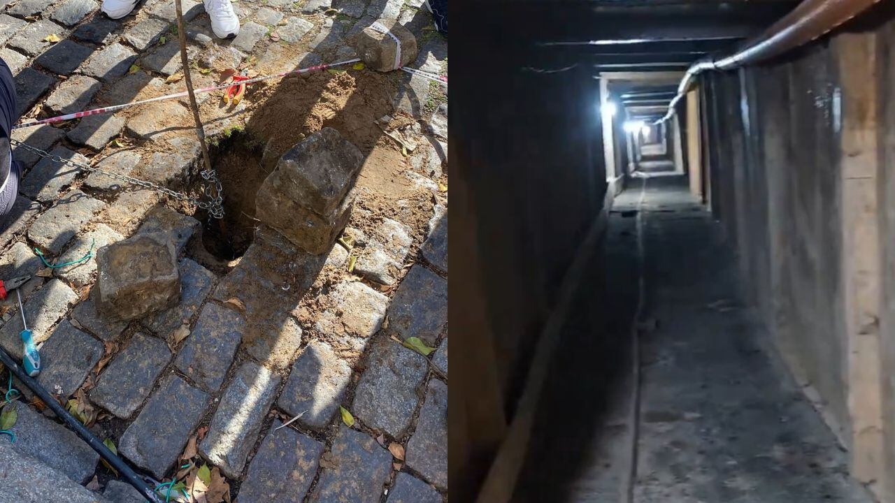 Descubren un túnel de 3 metros hecho para robar un banco de San Isidro