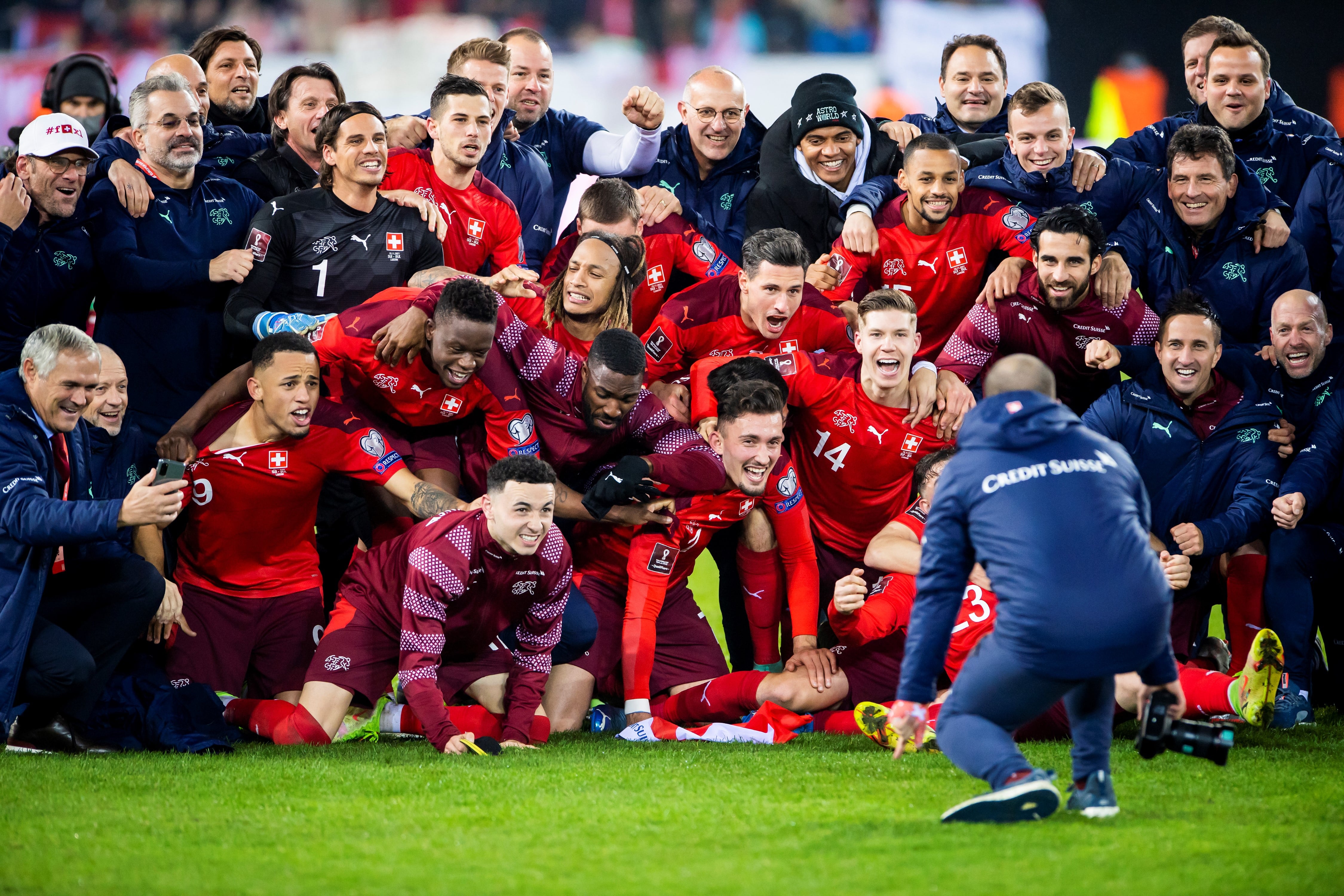 Los suizos le ganaron a Bulgaria y clasificaron para Qatar / AP.