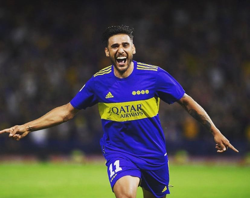 Eduardo Salvio marcó el primer gol de Boca.