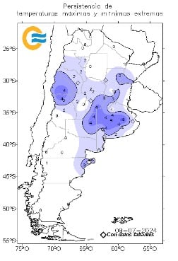 Ola de frío en el país, con temperaturas extremas (julio 2024)