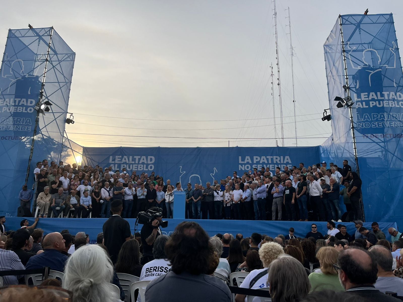 Axel Kicillof encabezó el acto por el Día de la Lealtad Peronista.