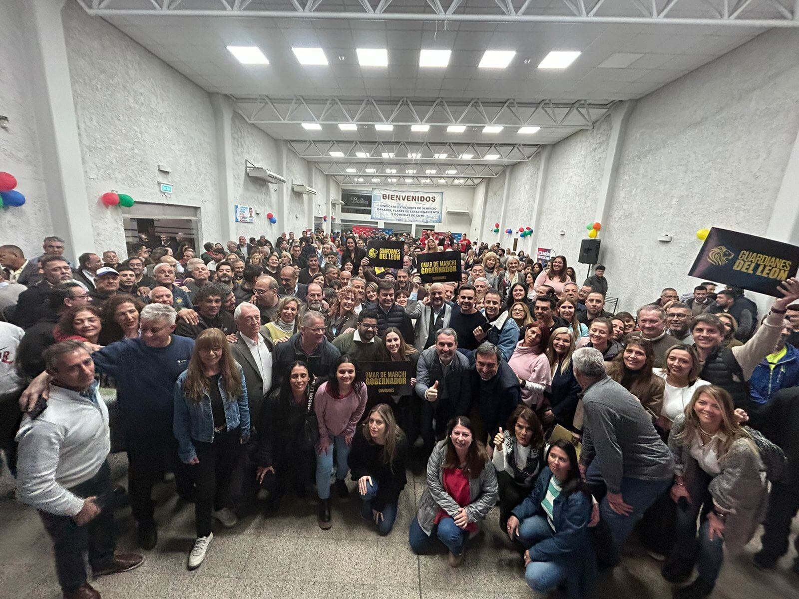 De Marchi encabezó un encuentro con libertarios en el Salón Báltico. Foto: Gentileza