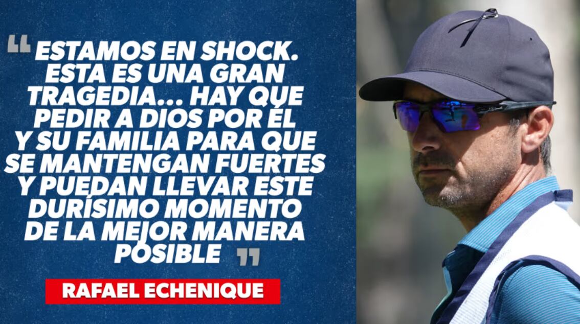 Declaración de Rafael Echenique tras la muerte de la esposa del Puma Domínguez. Foto: PGA TOUR