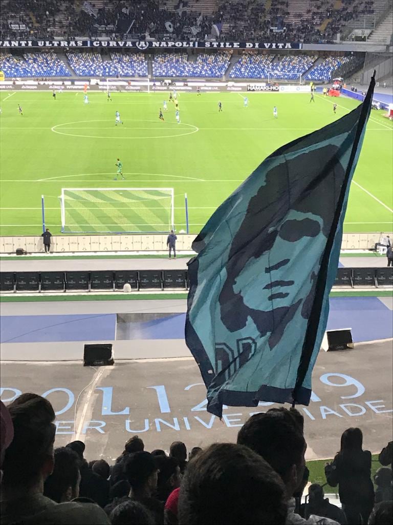 Matías y Adrián fueron a ver un partido entre Nápoli e Inter.