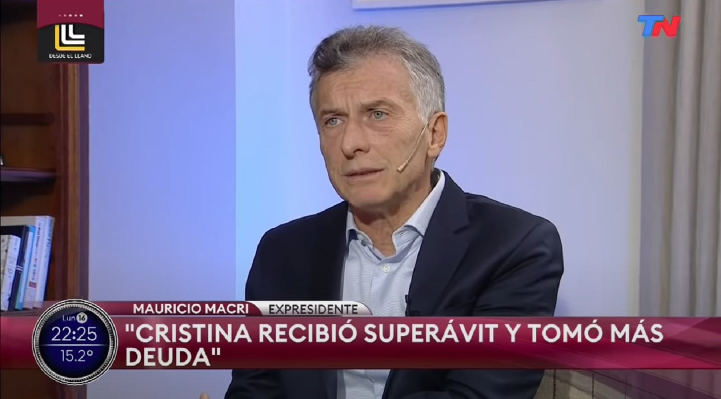 Macri advirtió que el kirchnerismo montó un “relato” sobre la deuda que tomó el gobierno de Cambiemos - 