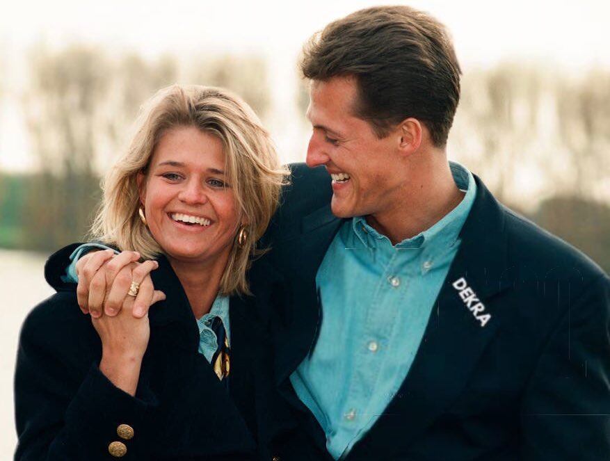 Michael Schumacher y su esposa, Corinna.