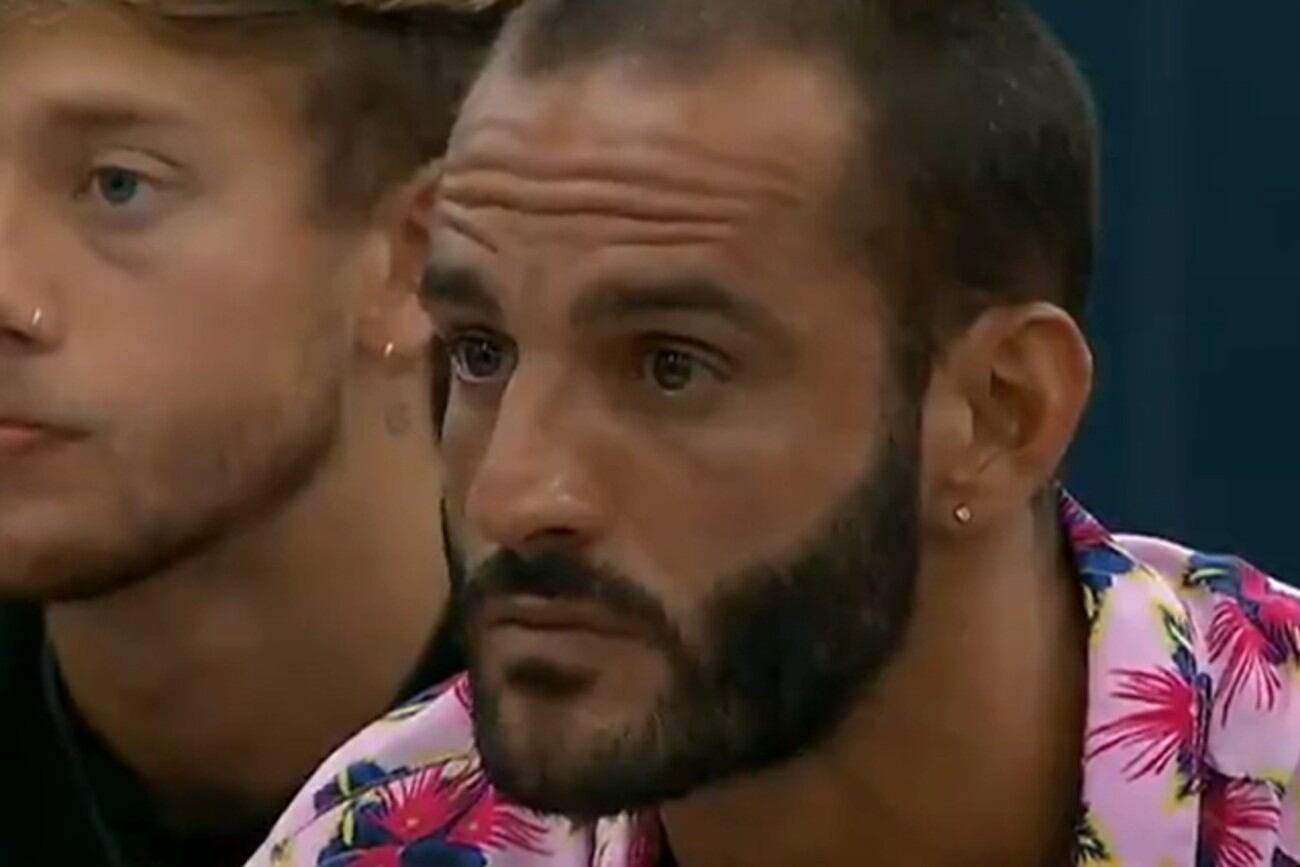 Maxi Giudici, antes de recibir la sentencia de eliminación de "Gran Hermano". (Captura)