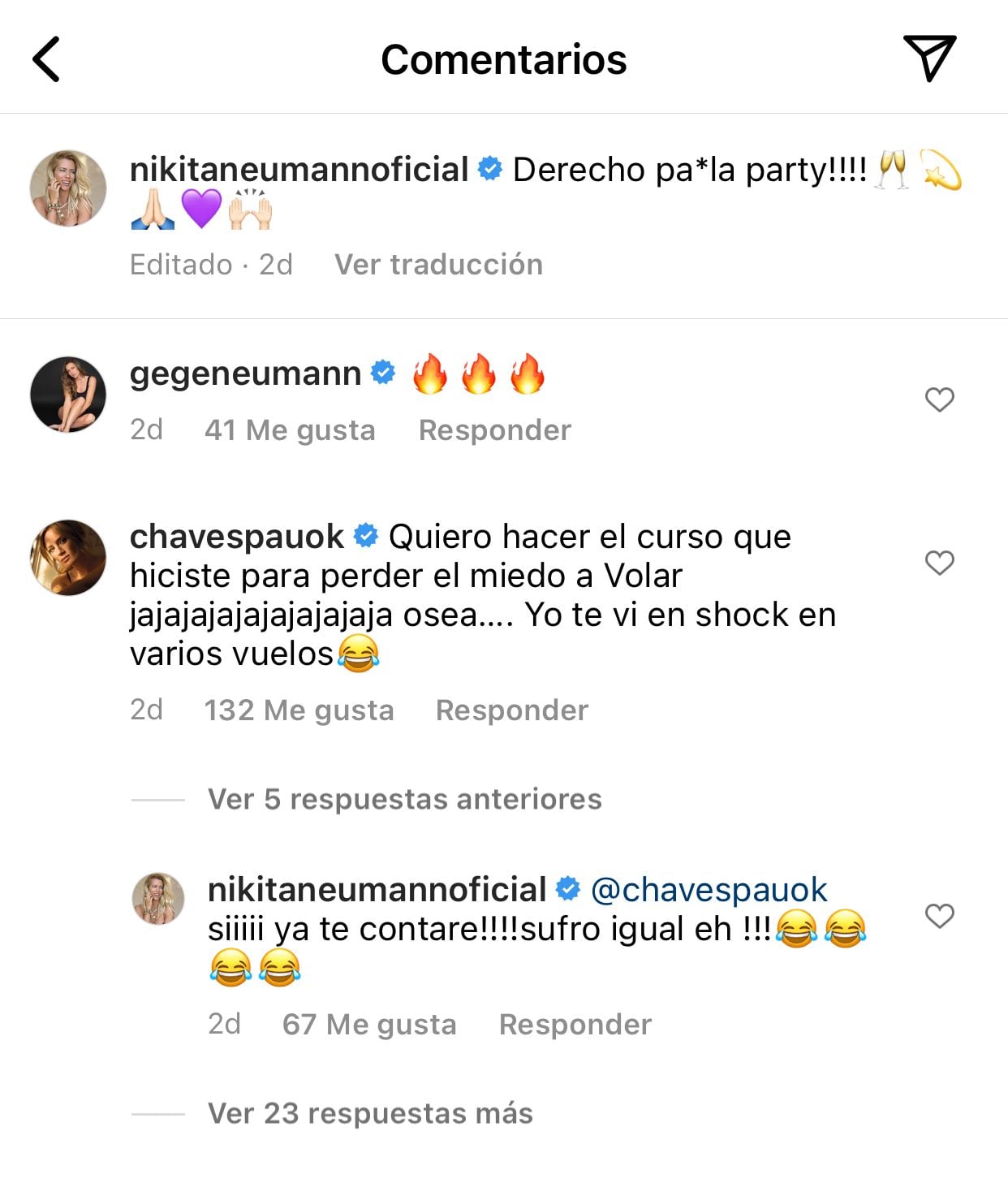 Paula Chaves mandó al frente a Nicole Neumann con su fobia.