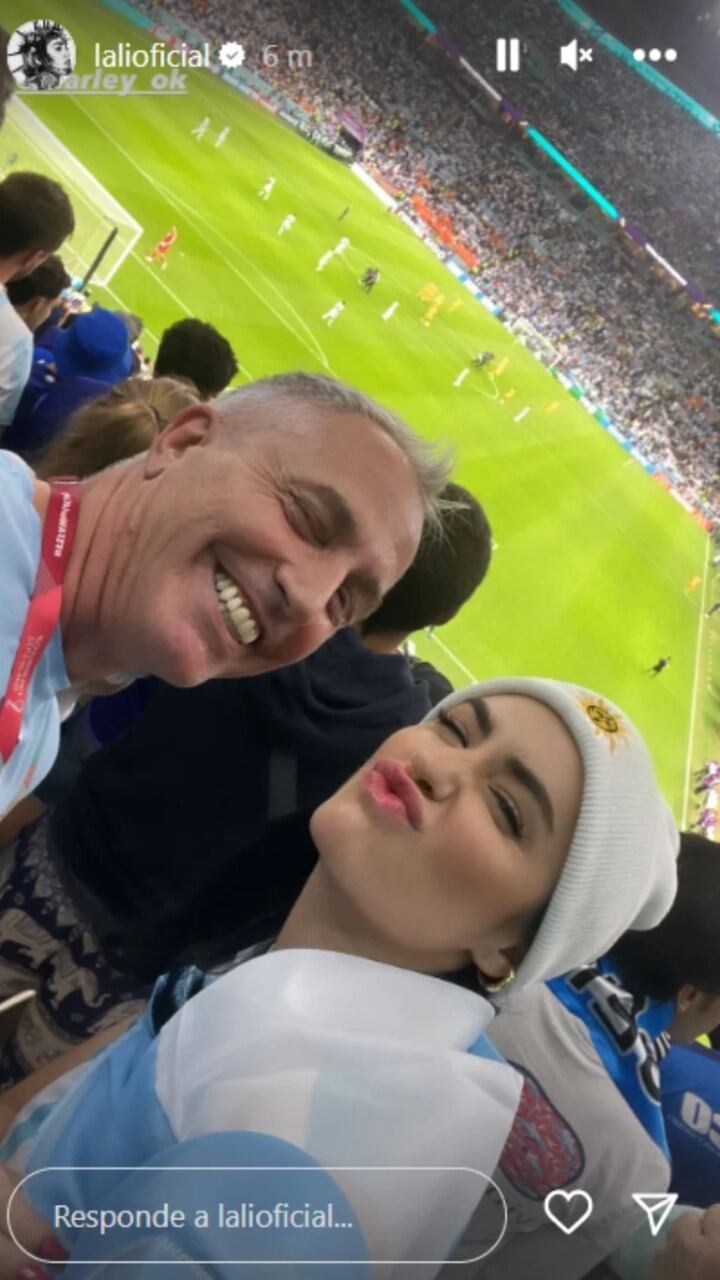 Los famosos alentaron a la Selección Argentina.