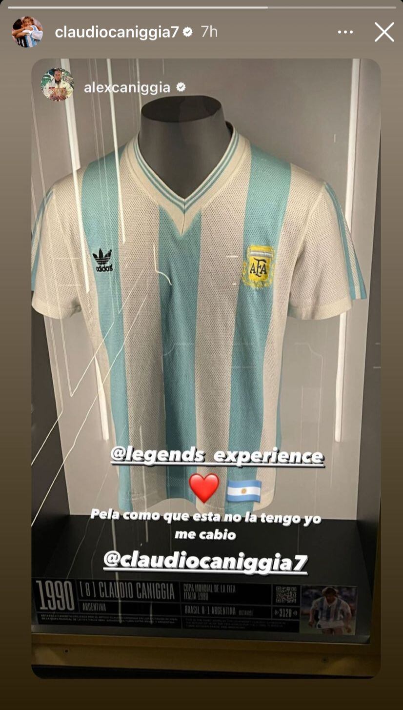 La foto de Alex Caniggia que emocionó a su padre.