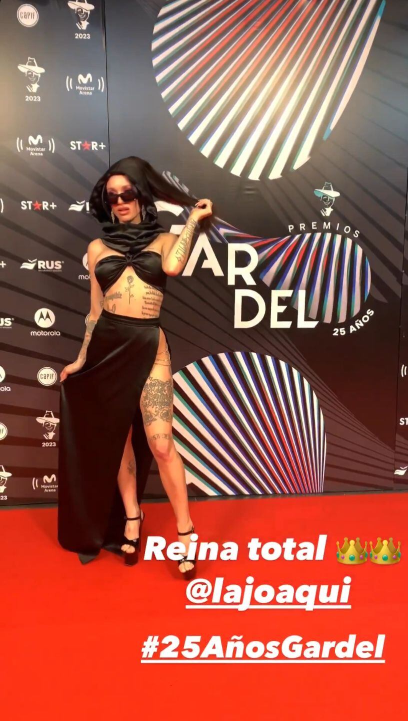 La alfombra roja de los Premios Gardel 2023.