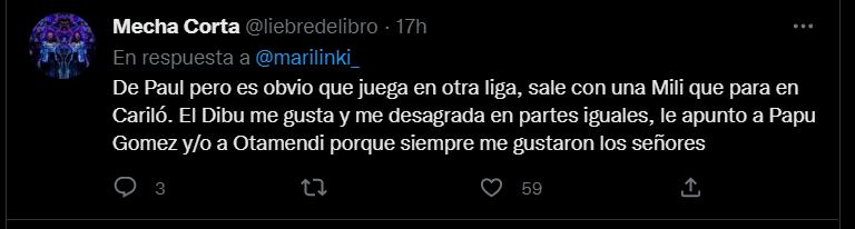 Una tuitera planteó un escenario hipotético y miles de argentinas confesaron qué jugador les gusta