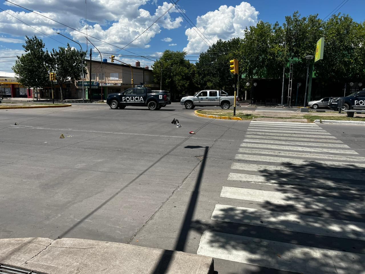 Ocurrió en calle 25 de Mayo y Av Libertador - Fuentes policiales