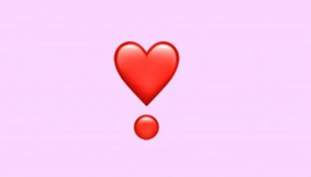 Esto significa el emoji de corazón con punto debajo que ofrece WhatsApp.