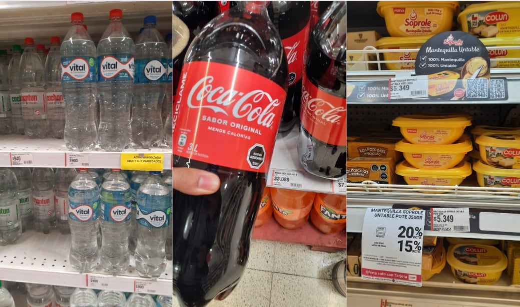 Precios de comida en supermercado de Reñaca, Chile (diciembre de 2023) / NN