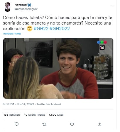 Los fans de Gran Hermano quieren que Julieta y Marcos estén juntos