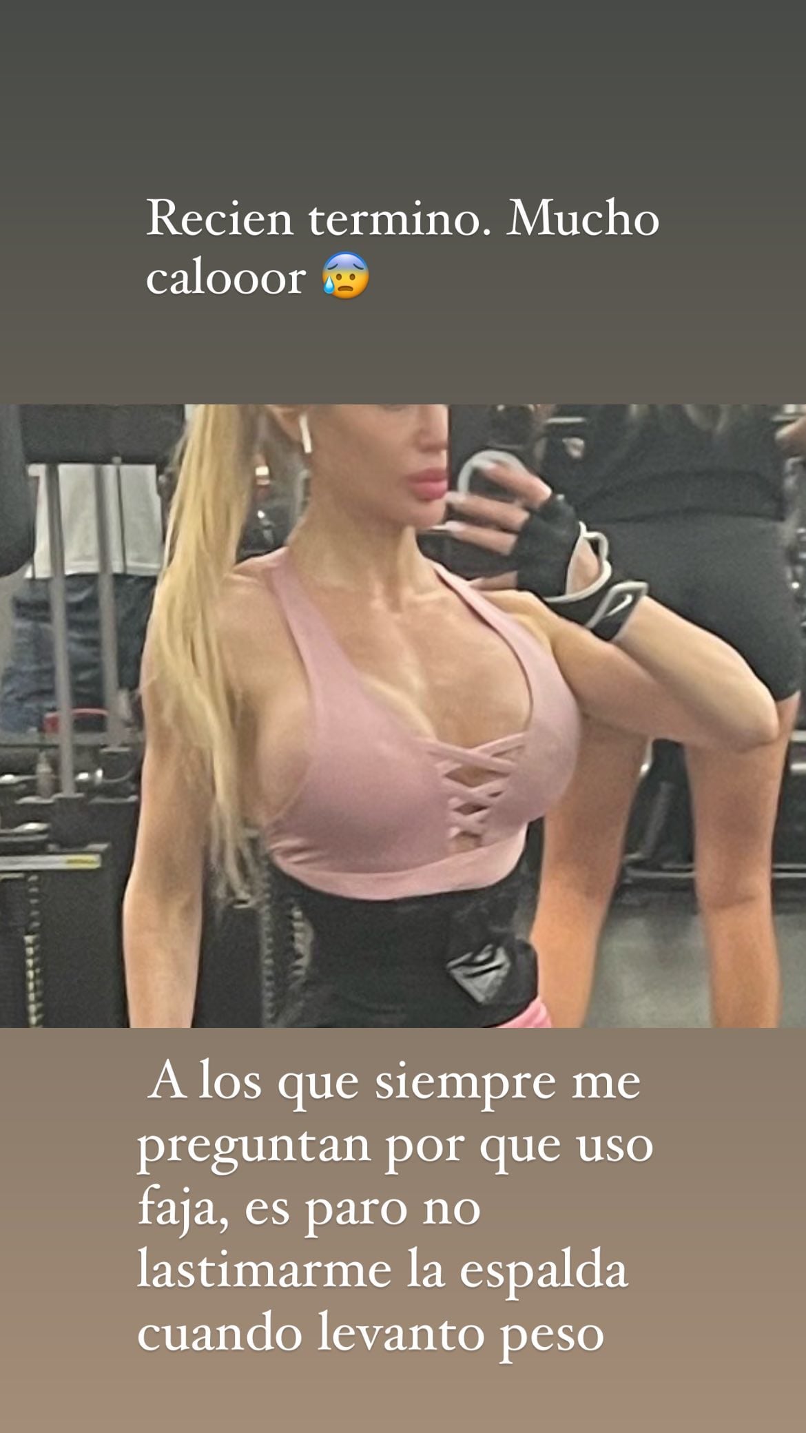 Luli Salazar y un escote roba corazones en el gym.