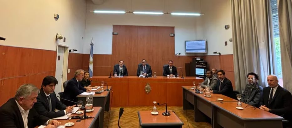 La audiencia que tuvo lugar la semana pasada en los tribunales de Comodoro Py 2002. Foto: Infobae