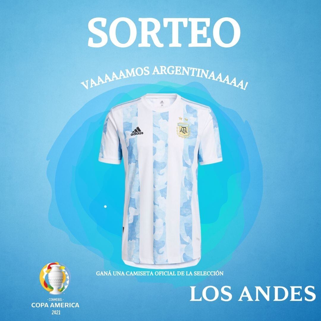 Los Andes te regala la camiseta original de la Selección Argentina.