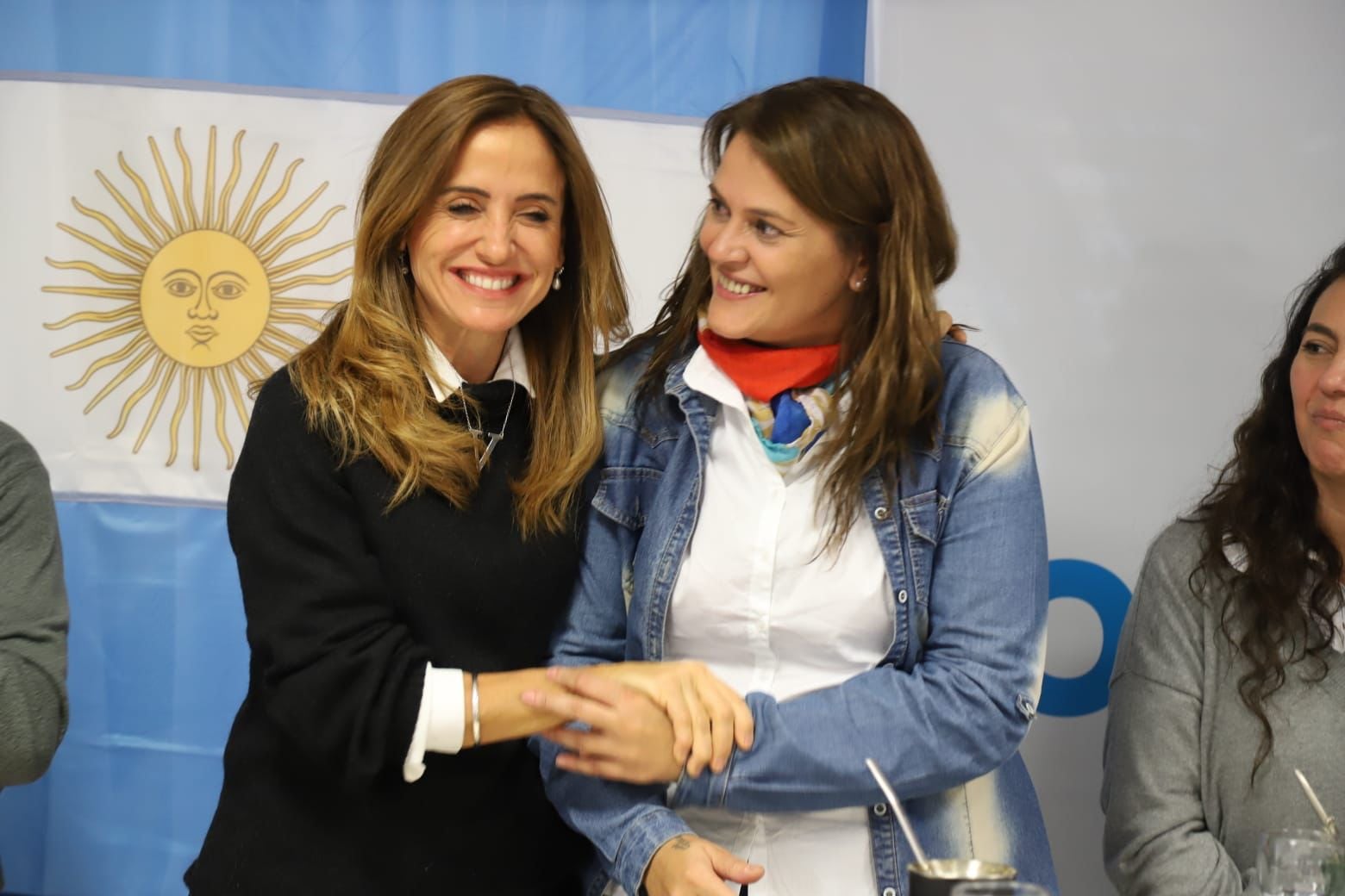 Victoria Tolosa Paz y Liliana Paponet.Prensa FDT