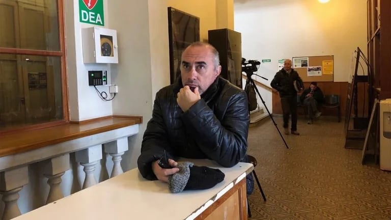 Gustavo Pastorizzo en los tribunales de Gualeguaychú. Foto: Ricardo Santellan