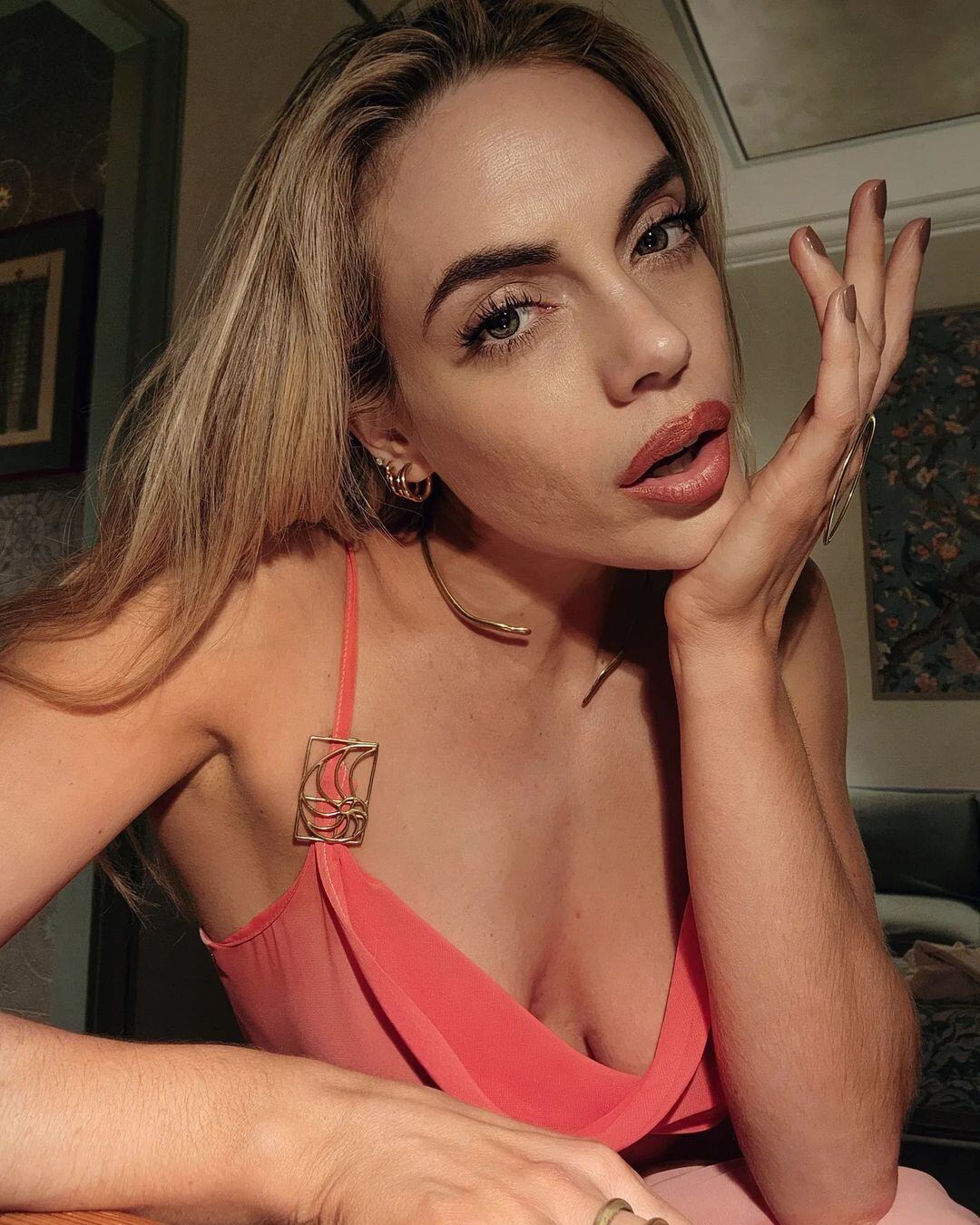 Emilia Attias enamoró con su vestido. Gentileza Instagram.