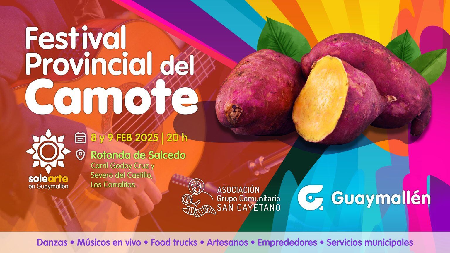 Guaymallén celebrará una nueva edición del tradicional Festival Provincial del Camote