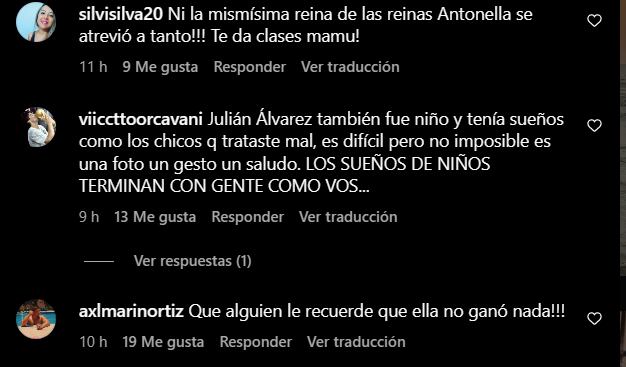 La novia del jugador tuvo un polémico gesto con los hinchas y fue duramente criticada