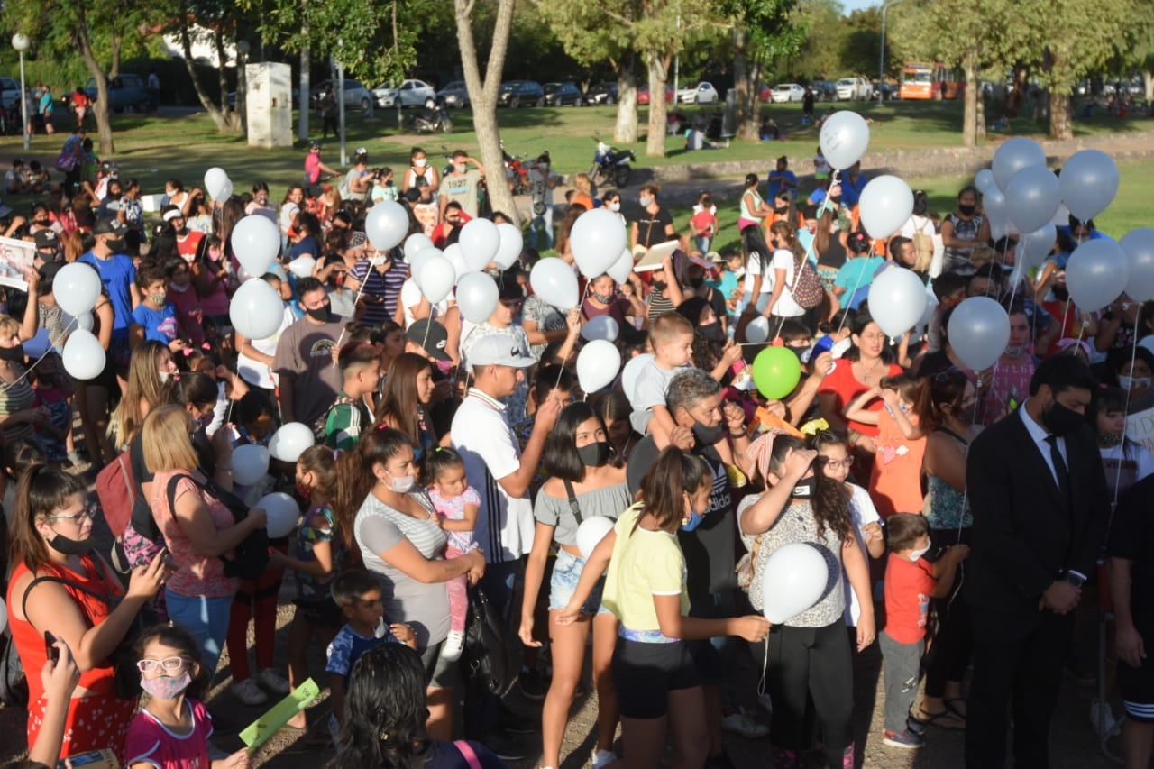 En el predio de la Virgen en Guaymallén marcharon para pedir Justicia por Florencia, de manera pacífica y emotiva.