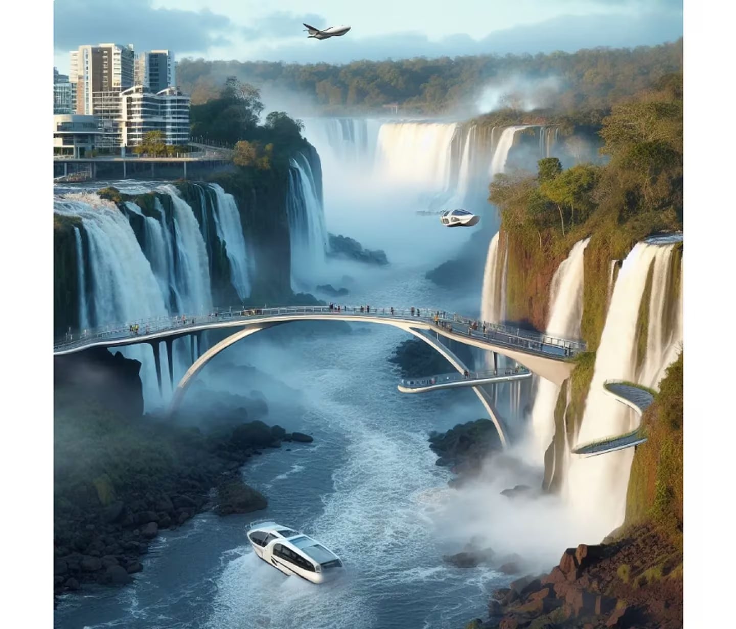 Así se verían las Cataratas del Iguazú