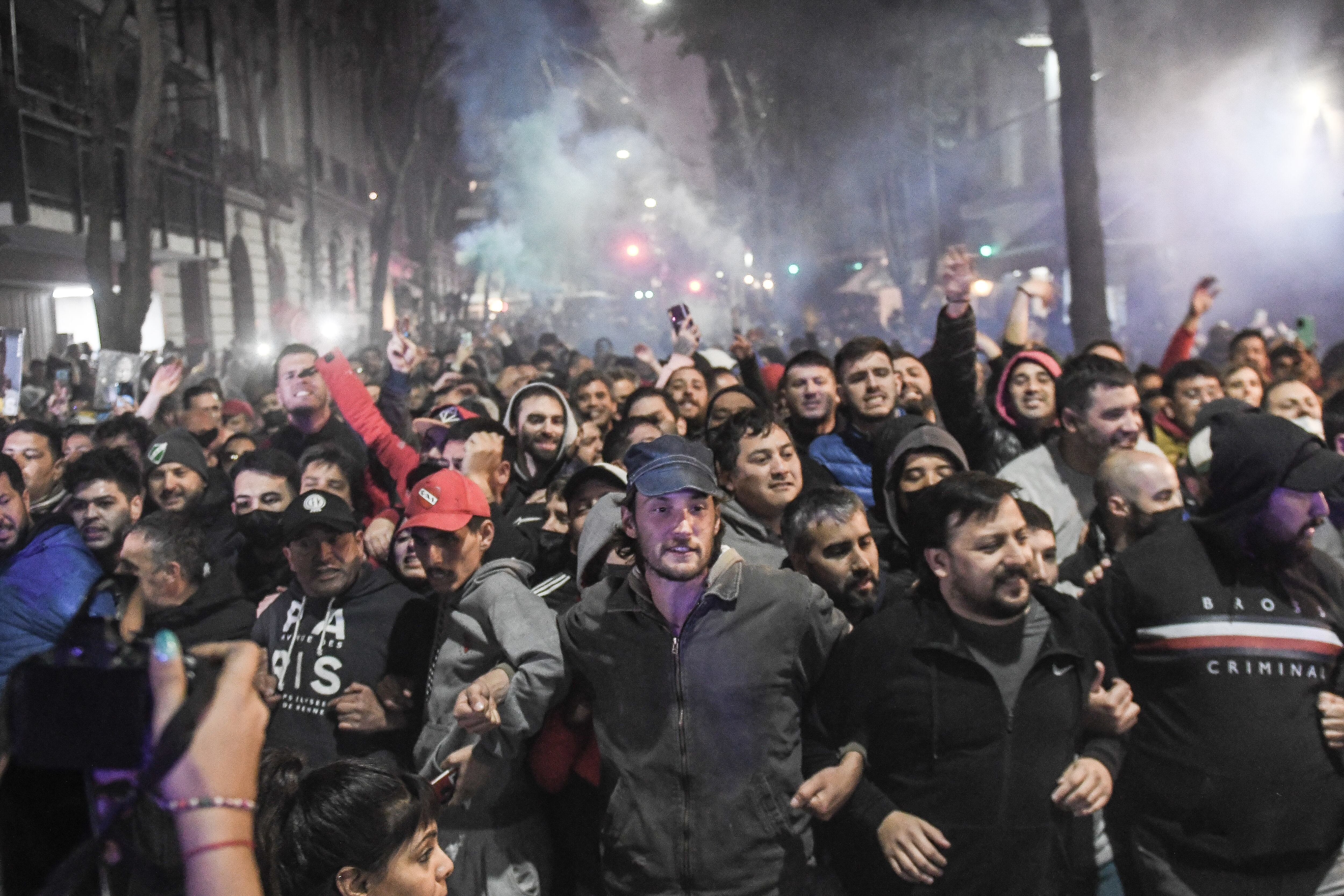 Incidentes en la casa de Cristina Fernández De Kirchner en Recoleta - Foto Federico Lopez Claro