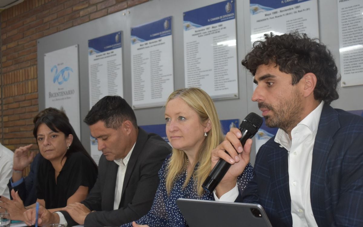 El ministro de Gobierno, Infraestructura y Desarrollo Territorial, Natalio Mema expuso el presupuesto para su cartera. Foto: Prensa Cámara de Diputados.