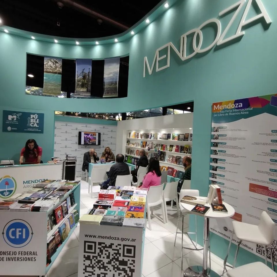 El stand de Mendoza en la FILBA.