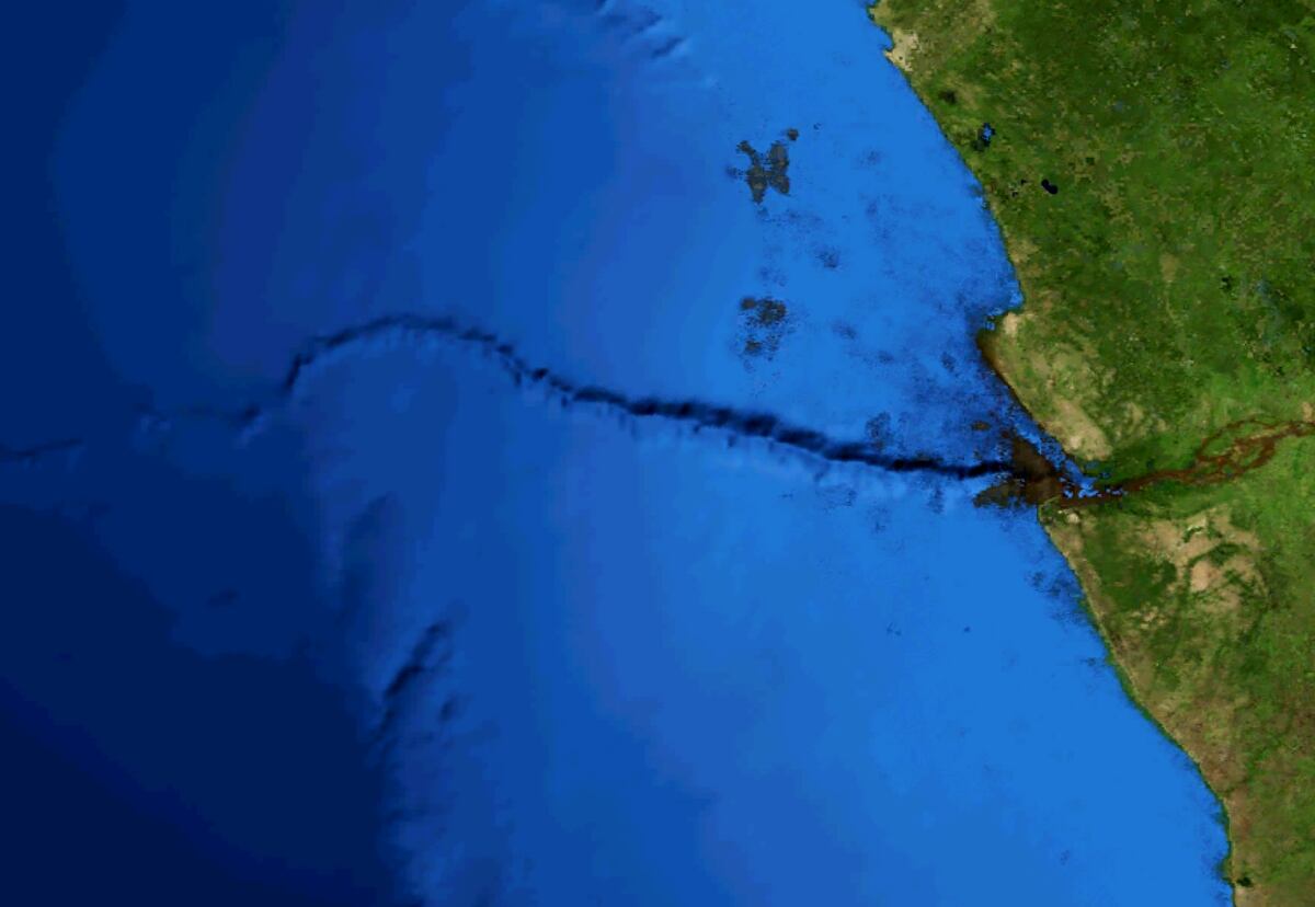 La avalancha submarina más devastadora se registró cerca de la costa de Marruecos.