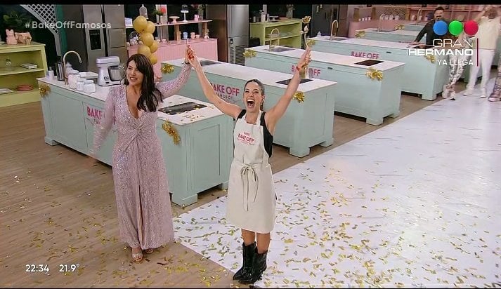 Cande Molfese es la ganadora de Bake Off Famosos. Captura: Telefe