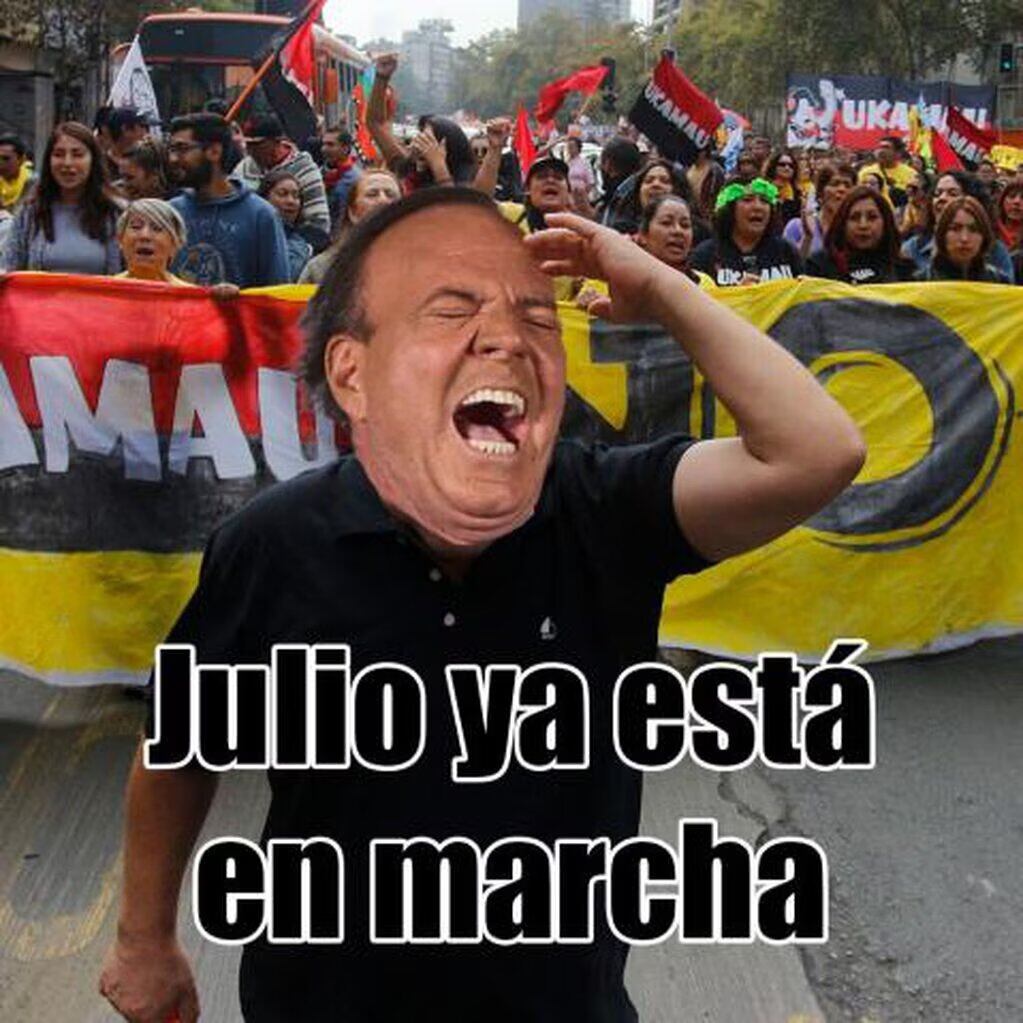 Regresaron los memes de Julio Iglesias para darle inicio al séptimo mes