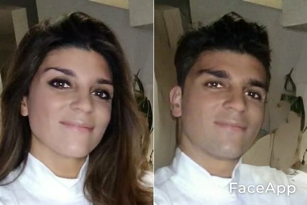 Ornella Ferrara en  FaceApp