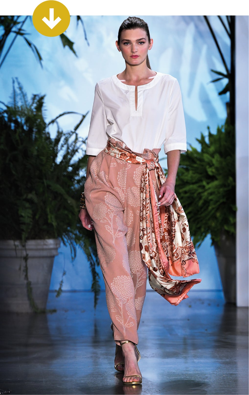 Moda: pasarela en clave beige.