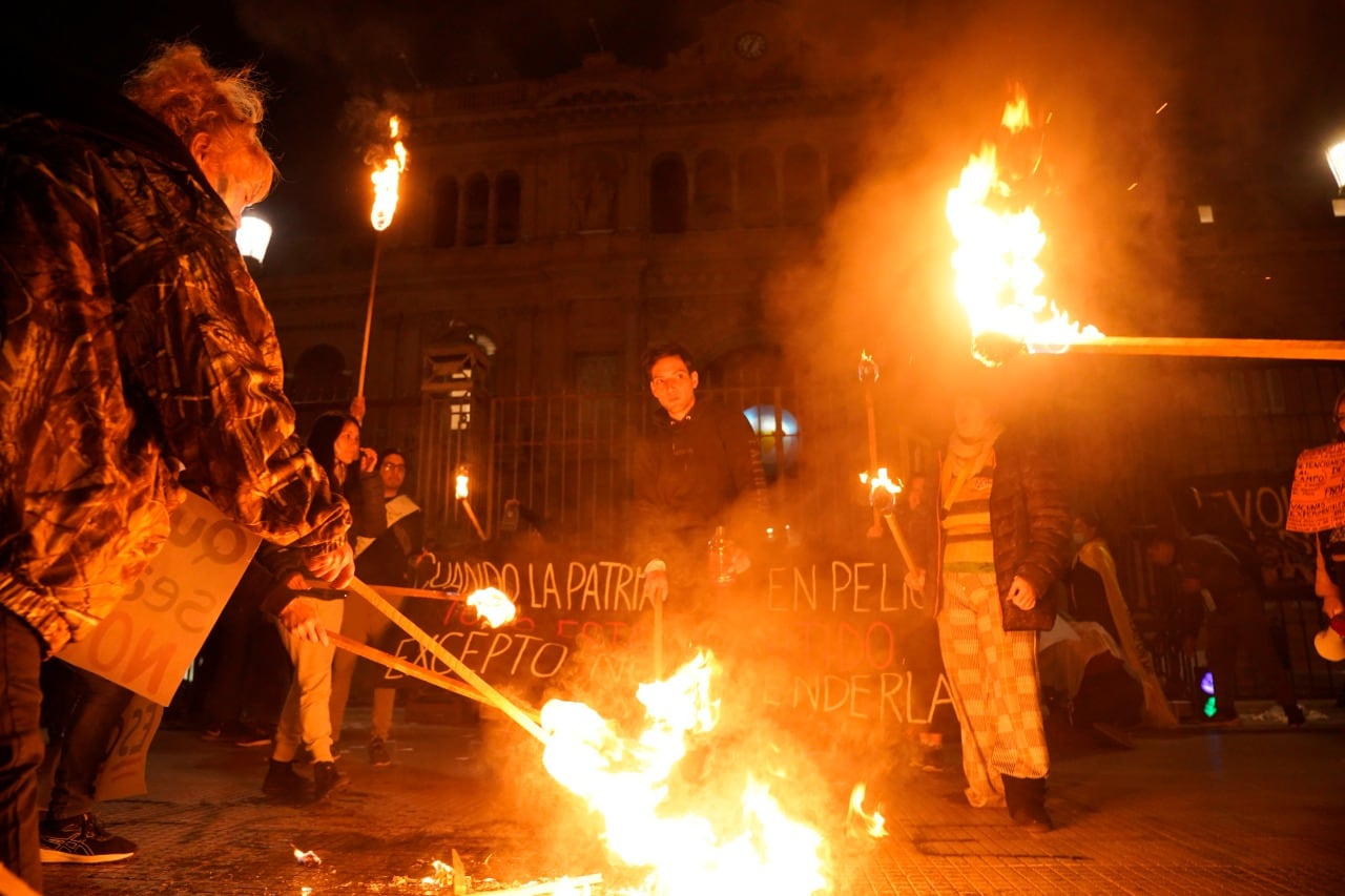 La Justicia dispuso las detenciones de tres integrantes del espacio, entre ellos su líder, Jonathan Ezequiel Morel. Foto Clarín.