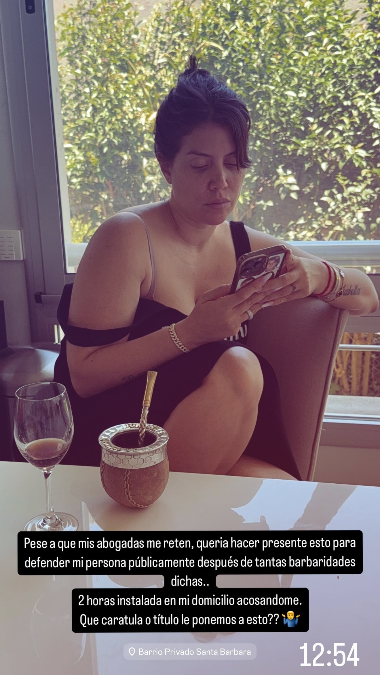 Mauro Icardi subió fotos y videos de Wanda Nara en su casa tras la denuncia. Captura de historias.