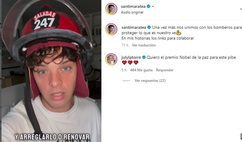 El influencer dio comienzo a una nueva campaña solidaria.