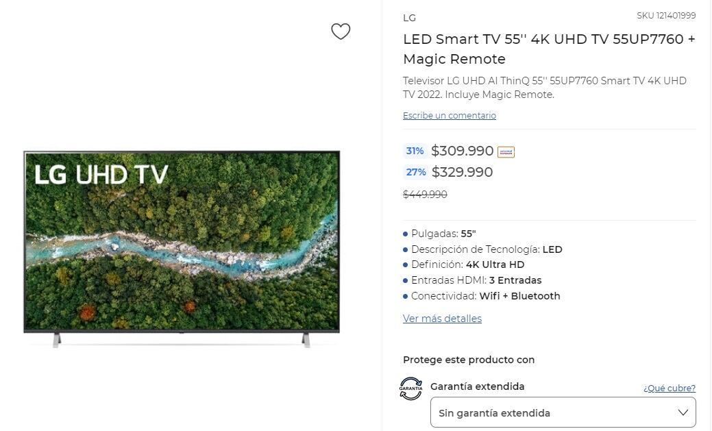 Smart TV LG (París)