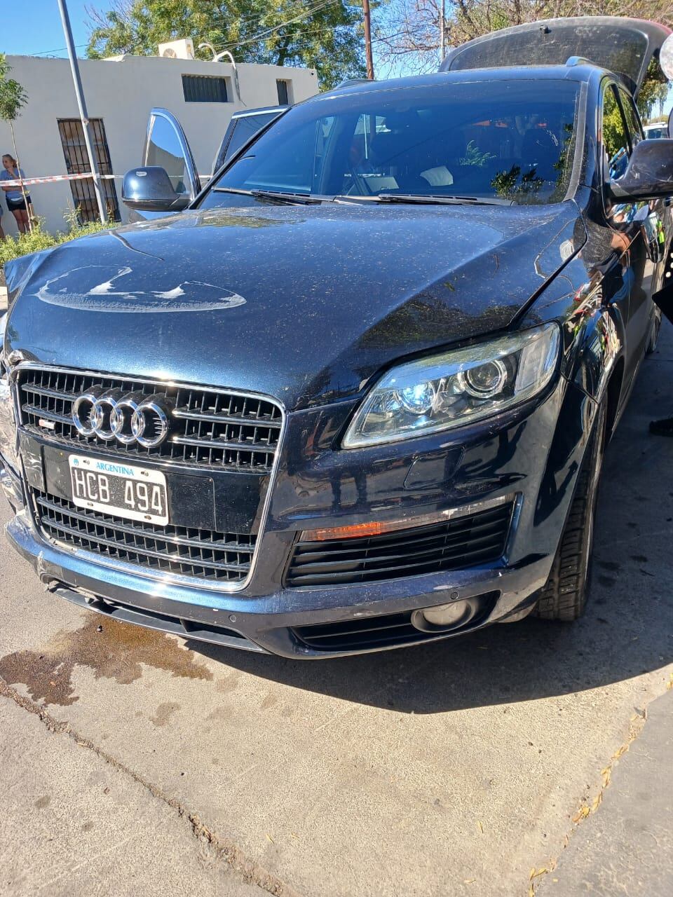 El Audi del sujeto detenido. /Gentileza Ministerio de Seguridad.