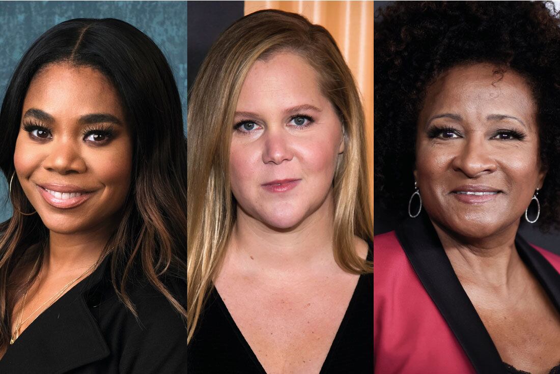 Regina Hall, Amy Schumer y Wanda Sykes. (AP)