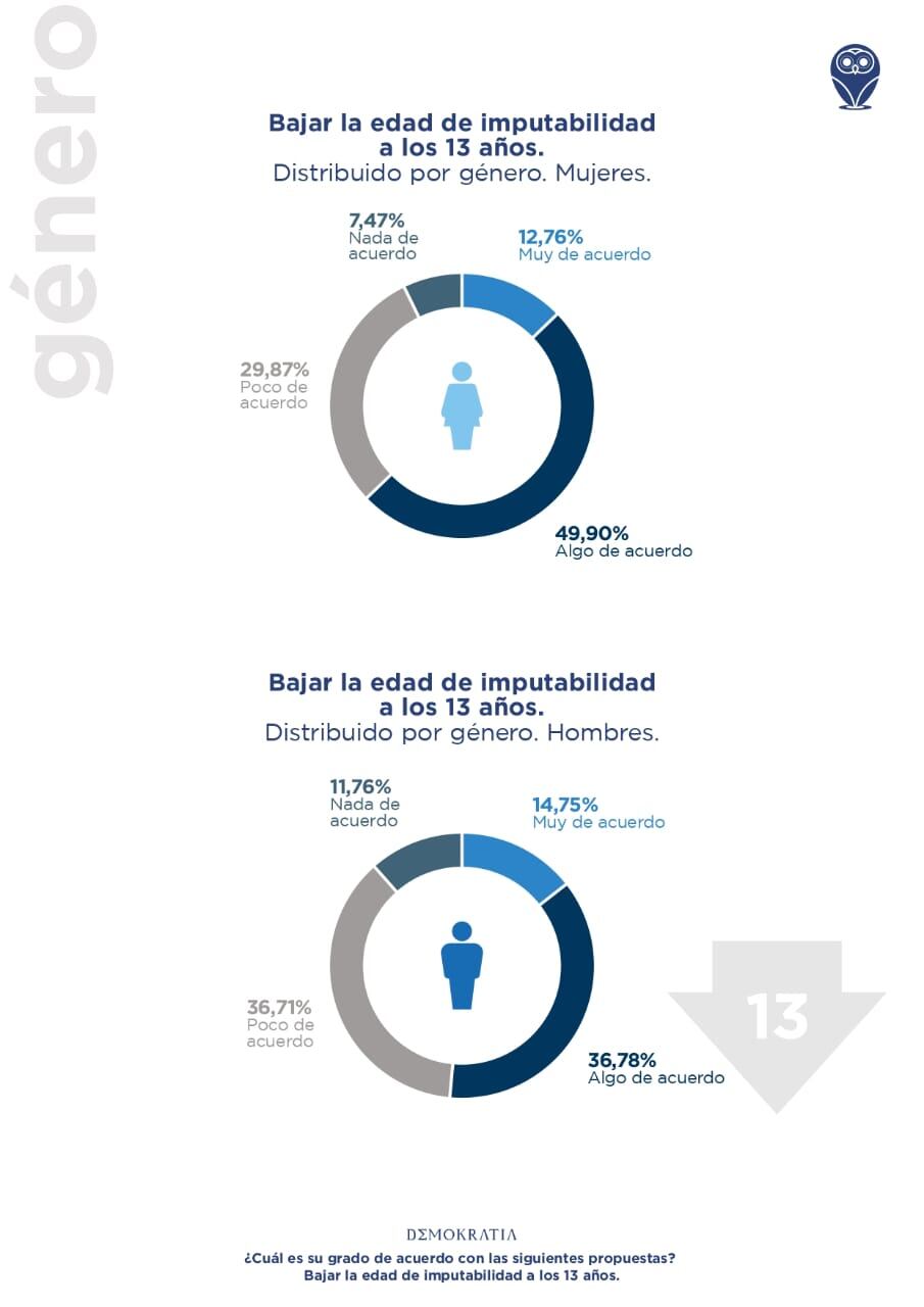 Una encuesta realizada en Mendoza dio cuenta de que más de la mitad de los consultados se mostraron de acuerdo con la posibilidad de bajar la edad de imputabilidad a los 13 años