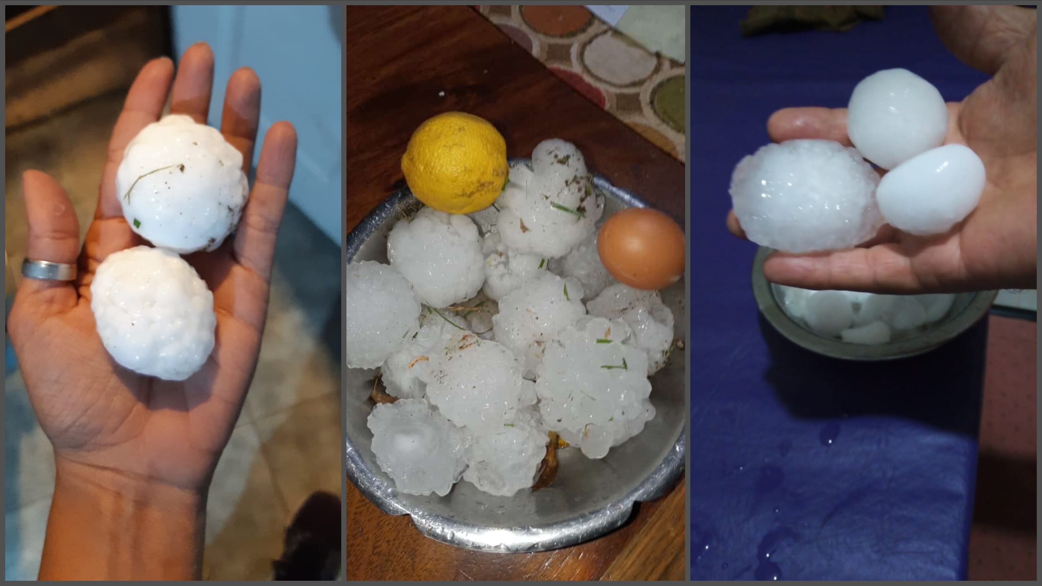 Una fuerte tormenta de granizo se sintió con fuerza en San Rafael y hay alerta de lluvias para toda la provincia de Mendoza.