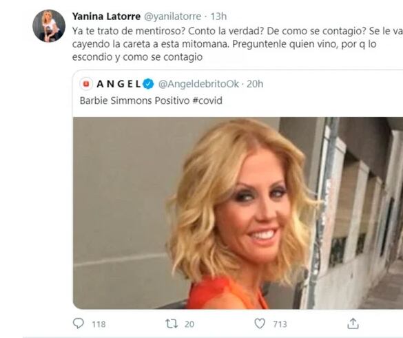 Tweet Yanina Latorre