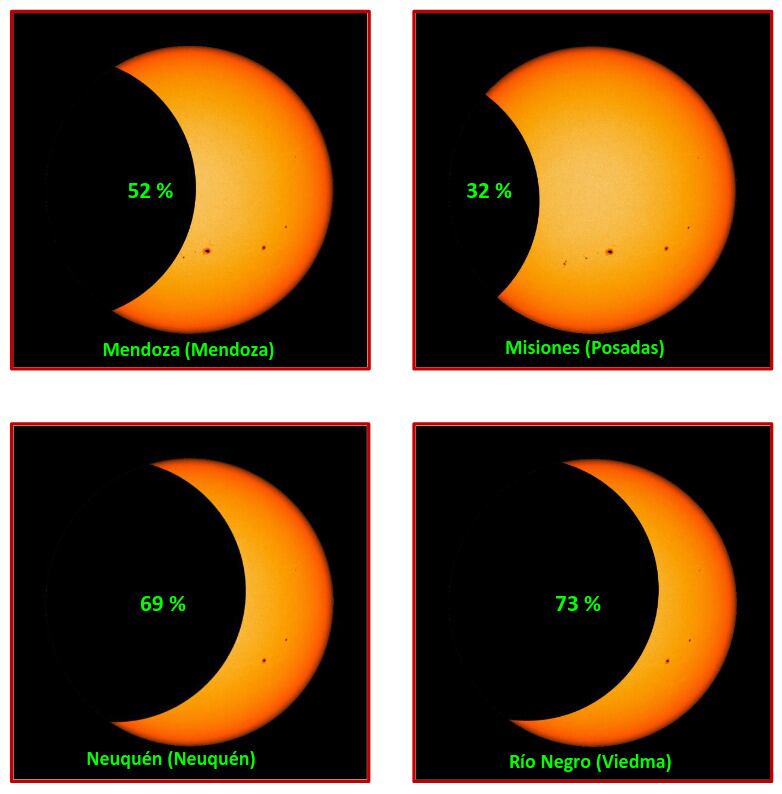 Cómo se verá el eclipse solar, por qué es “anular” y cuál es el mejor sitio y horario para verlo en Mendoza y Argentina. foto: Gentileza Claudio Mallamaci