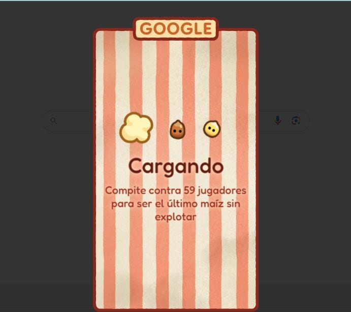 Ete es el juego que Google brinda en homenaje a los pochoclos.