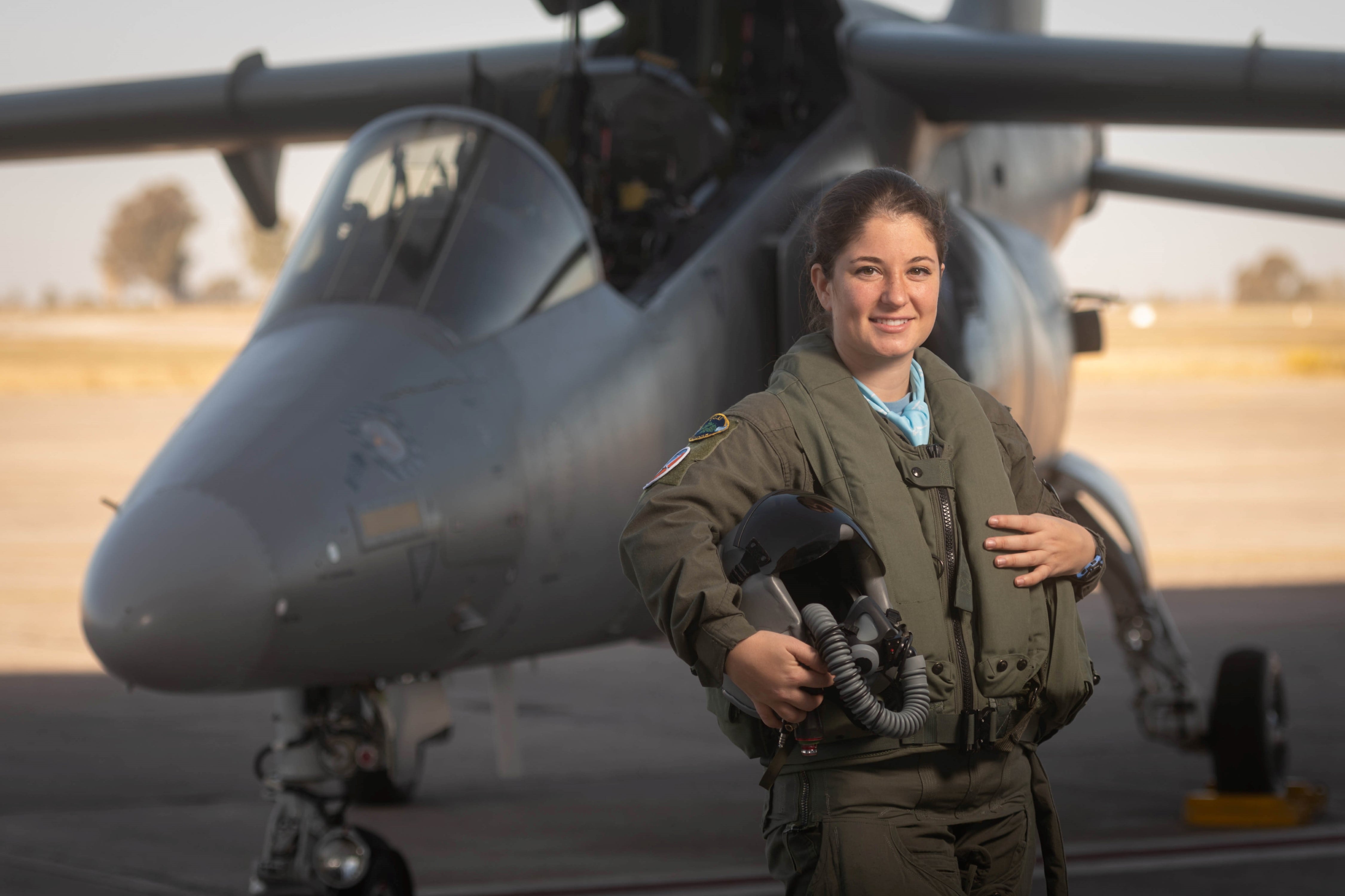 Sofía Vier tuvo en la provincia su primer Vuelo Solo como aviadora de combate. No le interesa ser la primera mujer, sino ser buena piloto